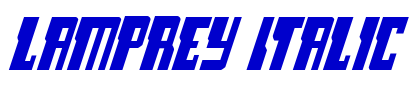 Lamprey Italic 字体
